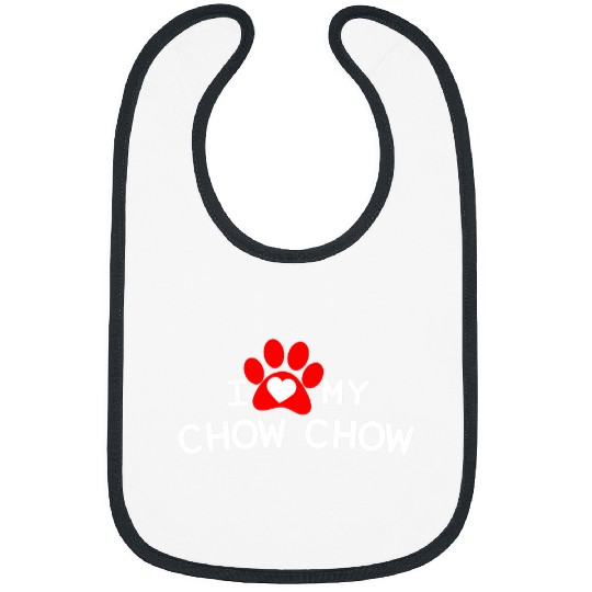Chow Chow Pet I Love My Chow Chow Chow Chow Bibs