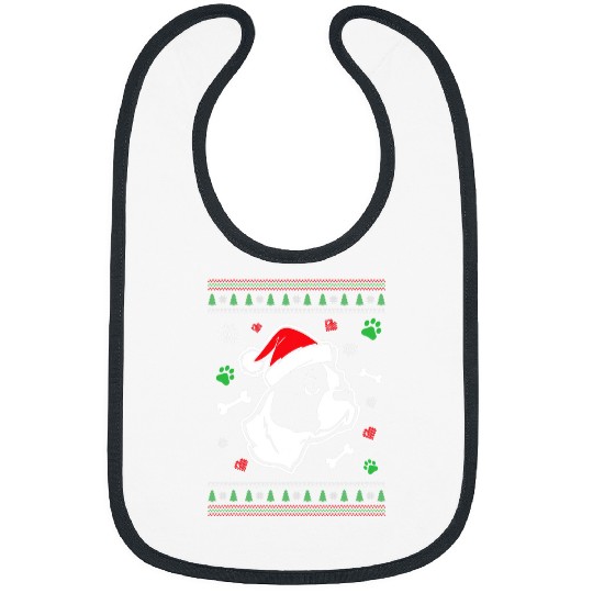 Boston Terrier Pet Santa Claus Christmas Gift Bibs
