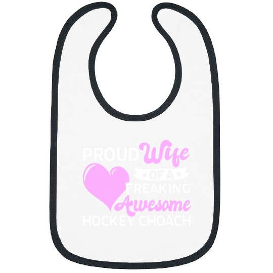 Sport Hockey Lover Hockey Coachs Wife Bibs