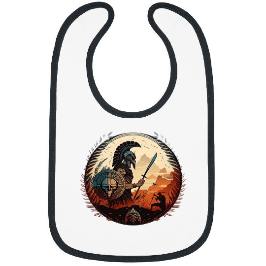 Greek Warrior Gladiator Sparta Gladiator Helmet Spartan Bibs