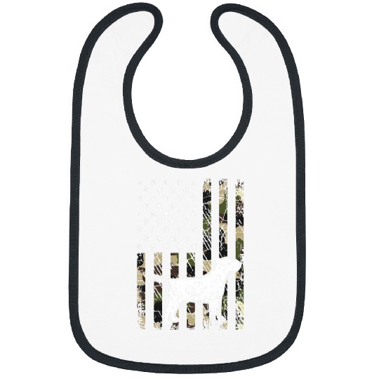 Bull Terrier Pet Dad Mom Camouflage USA Flag Bibs