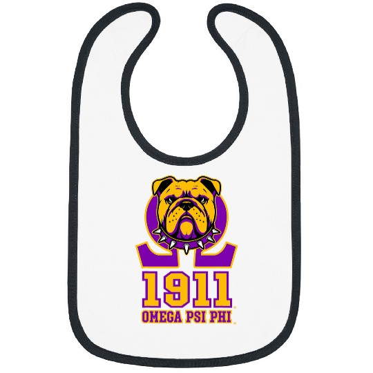 English Bulldog Pet Omega Psi Phi Fraternity Omega Psi Phi Bulldog Bibs