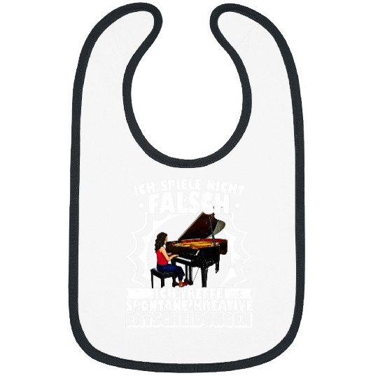 Funny Piano Music musical instrument keyboard Musician Sheet Teacher 10 Bibs