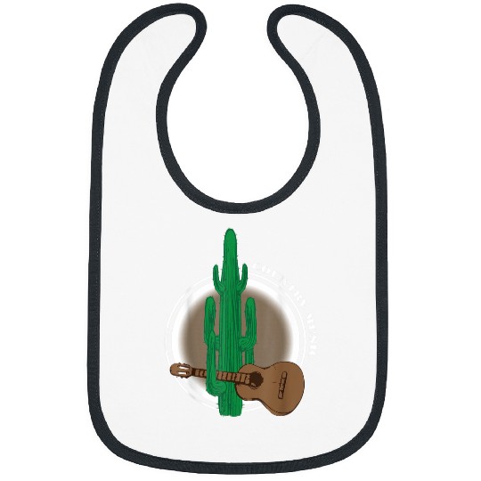 Funny Guitar Funny Cactus with Guitar Playing Country Guitarist Bibs