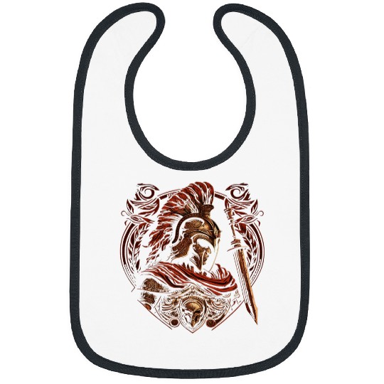 Gladiator Helmet Leonidas Sparta Greek Warrior Spartan Bibs