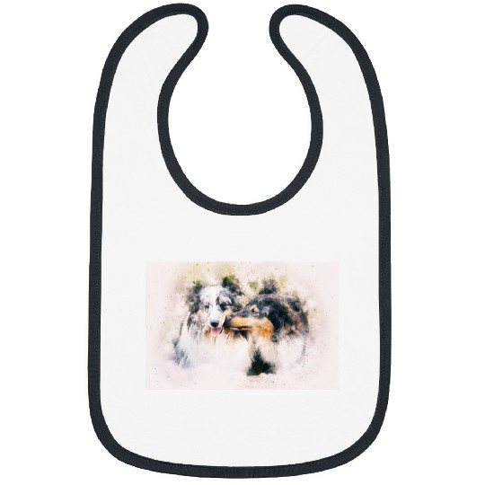Border Collie Pet Herd Community Funny Herders Border Collie Aussie Dogs Bibs