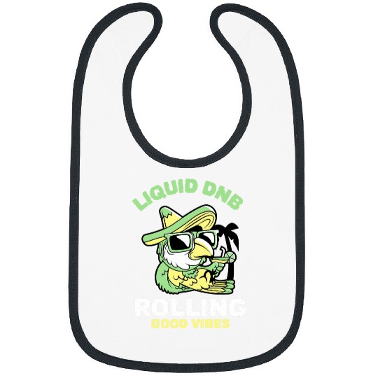 Funny Drummer Liquid Drum N Bass Music Liquid Funk Jungle DnB Bird Bibs