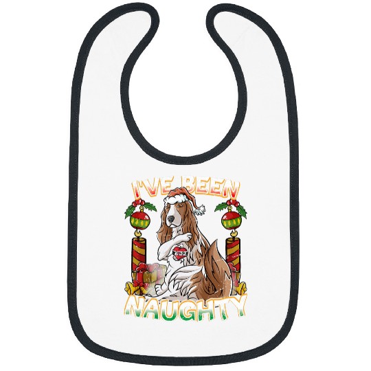Cavalier King Charles Spaniel Pet Ive Been Naughty King Charles Spaniel Dog Santa Claus Hat Bibs
