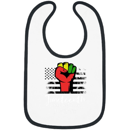 Civil Rights Black Power Fist Juneteenth Bibs