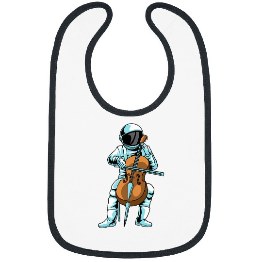 Funny Cellist Astronauts Cello Musician Orchestra Classical Astronaut Music Cellist Bibs