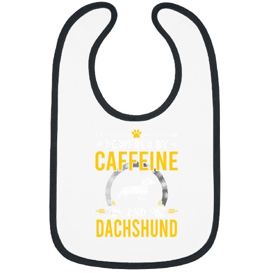 Dachshund Pet Powered By caffeines and Lovers 112 Bibs