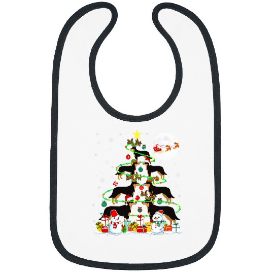 Australian Kelpie Pet Santa Reindeer Elf Australian Kelpie Dogs xmass Tree Lover Bibs