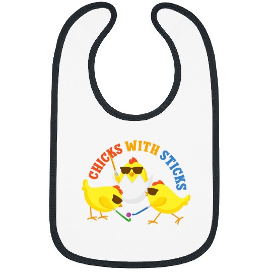 Sport Hockey Chicken Lover Field Hockey Friends Besties Buddy Chicken Chicks With 22 Bibs