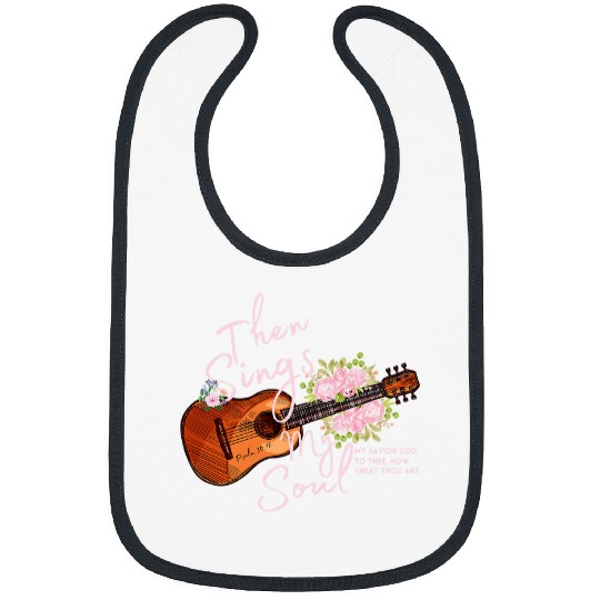 Funny Guitar Womens Inspirational Motivational Guitar How Great Thou Art Guitarist Bibs