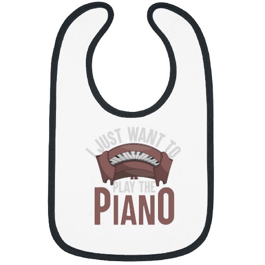 Funny Piano Classical Music Pianist Musician Piano Player Funny Piano 2 Bibs