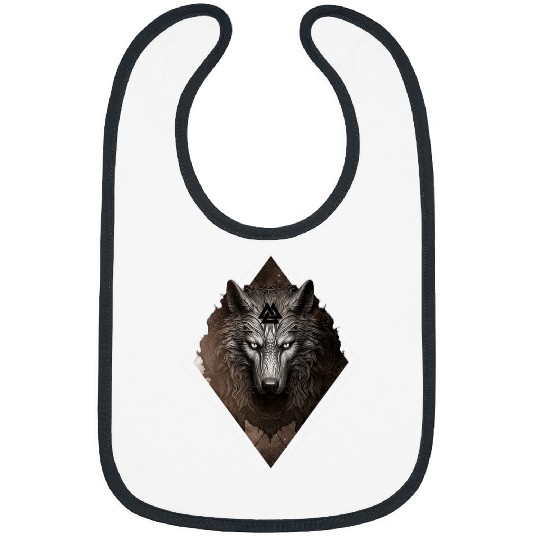 Coyote Mammal Celestial wolfs Valhalla Valknut Viking Spirit Animal Bibs