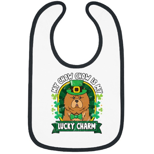 Chow Chow Pet St Patricks Lucky Charm Mom Dad Gift 112 Bibs