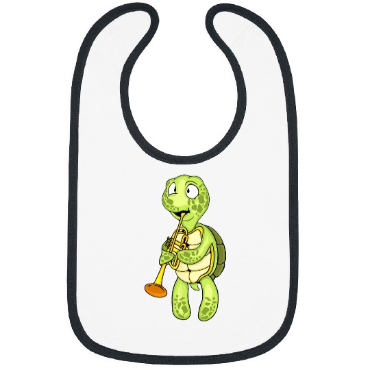 Funny Trumpet KV9 Turtle Trumpet Player Kids Music Orchestra Trumpet Bibs