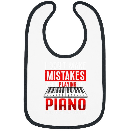 Funny Piano Music Design For Keyboard Player When Playing The Piano 1 Bibs