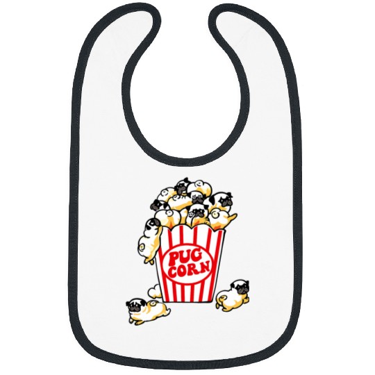 Pug Pet Corn Bibs