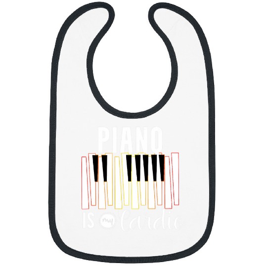 Funny Piano is my Cardio Teacher Music Pianist Lover Bibs