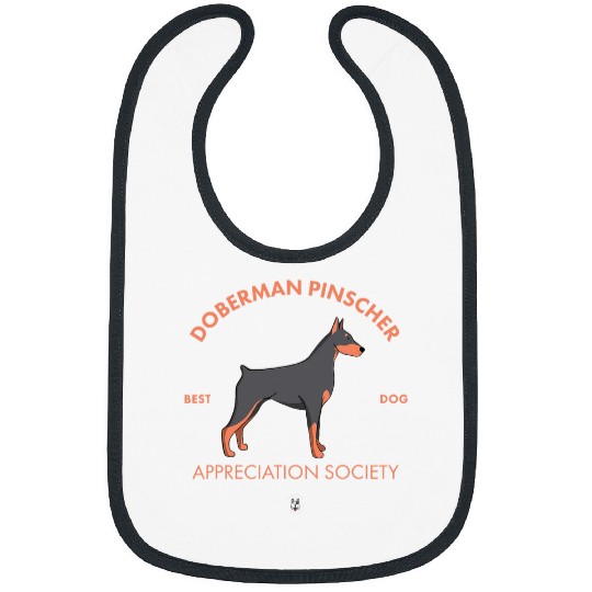 Doberman Pet Pinscher Appreciation Society Beautiful Bibs