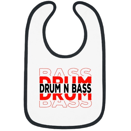 Funny Drummer n Bass DNB Astronaut Space Electro Music Drum and Bass 22 Bibs
