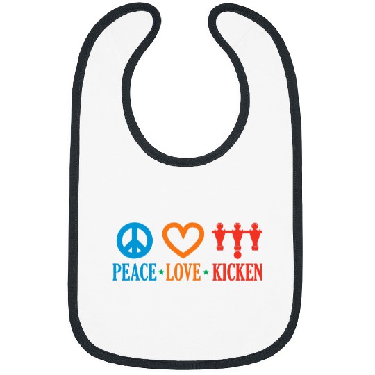 Sport Foosball Peace Love Kicken Table Football Soccer 3 Bibs
