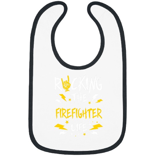 Rocking the Firefighter Funny Fireman Humor Fires Chief Bibs