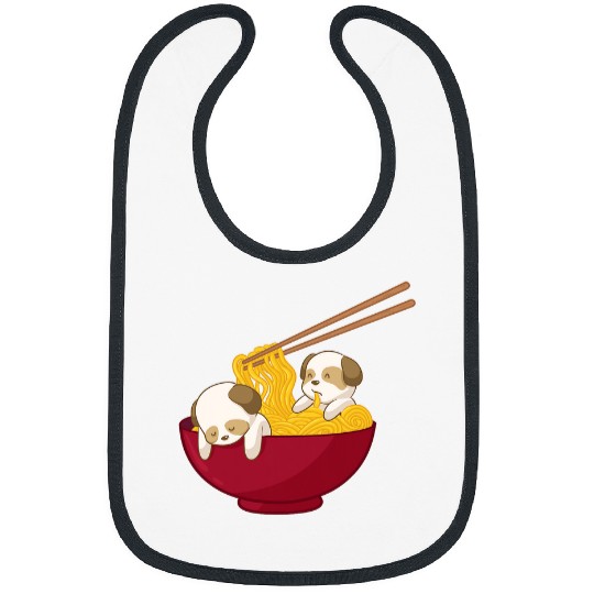 Shih Tzu Pet Kawaii Anime Japanese Ramen Noodles Shih Tzu Dog Shitzu Bibs