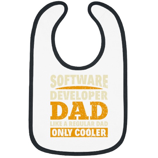 Software Developer Dad Computer Programmer Coding 4 Bibs