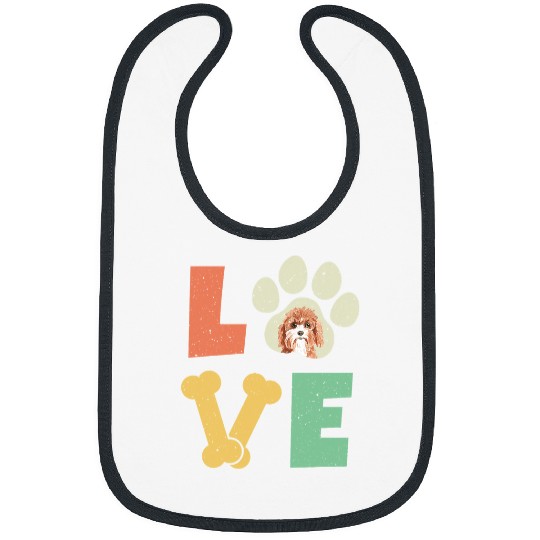 Cavapoo Pet Love Dog Cavapoo Dog Lover Dog Breed Bibs