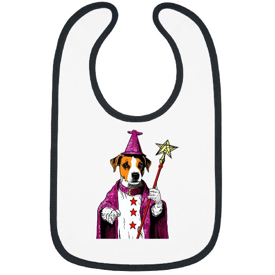 Jack Russell Pet Wizard Funny Dog Magic 3 Bibs