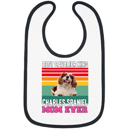 Cavalier Pet Womens bests Cavalier King Charles Spaniel Mom Ever Dog Owner Bibs