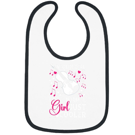 Funny Violin Womens Violin Girl Funny Violinist String Instrument Player 256 Bibs