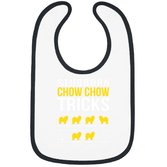 Chow Chow Pet Stubborn Tricks Bibs