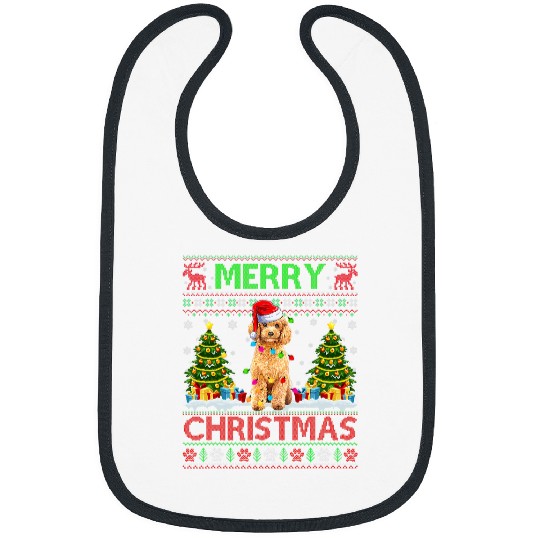 Poodle Pet Ugly Sweater Christmas Puppy Bibs