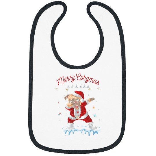 Corgi Pet Dog Dog Merry Corgmas Santa Ugly Christmas 215 Bibs