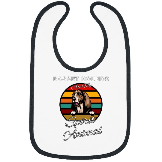 Basset Hound Pet Breed Basset Hounds Are My Spirit Animal Bibs