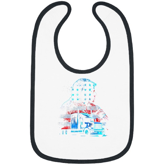 Funny trucker American Big Rigs Diesel Truck Driver 33 Bibs