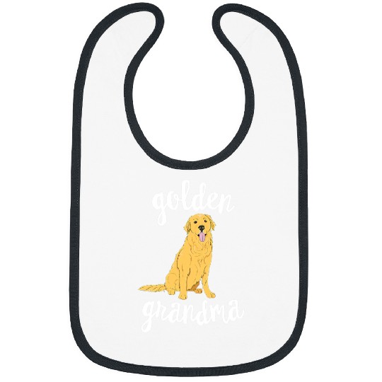 Golden Retriever Pet Grandma Pawma Dog Grandparents Grand Maw 3 Bibs