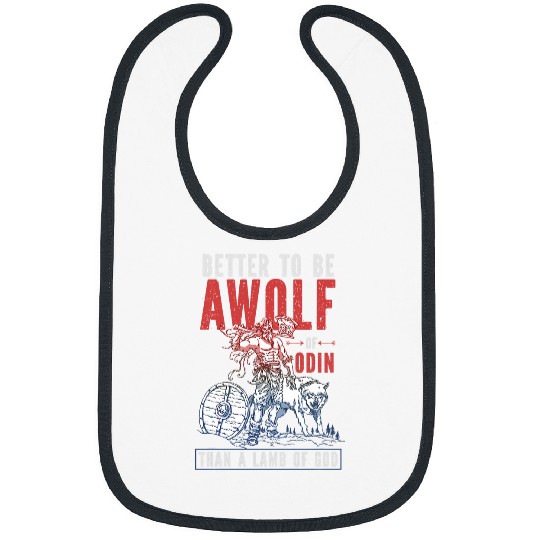 Coyote Mammal Better To Be A wolfs Of Odin Than A Lamb Of God 3 Bibs