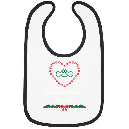 Labradoodle Pet Mom Christmas Holidays xmass Fur Mama Cute Bibs
