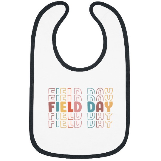 Teacher Student First Last Day Of School Field Day Retro Bibs