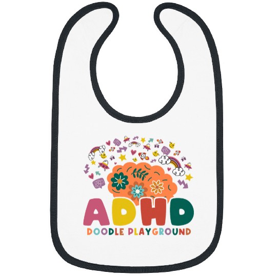 ADHD Doodle Playground Neurodiversity ADHD Awareness Month Bibs