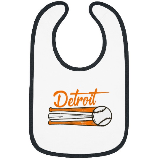 Sport Baseball Detroit Baseball vintages Distressed Tee Met At Gameday Bibs