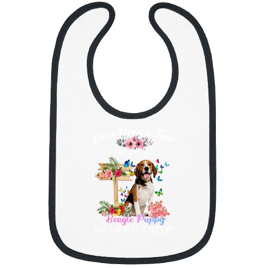 Beagle Pet Once Upon A Time I Picked Up A Beagle Puppy Dog107 Bibs