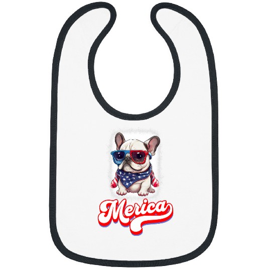 French Bulldog Pet 4th Of July Cute French Bulldog Puppy Bibs