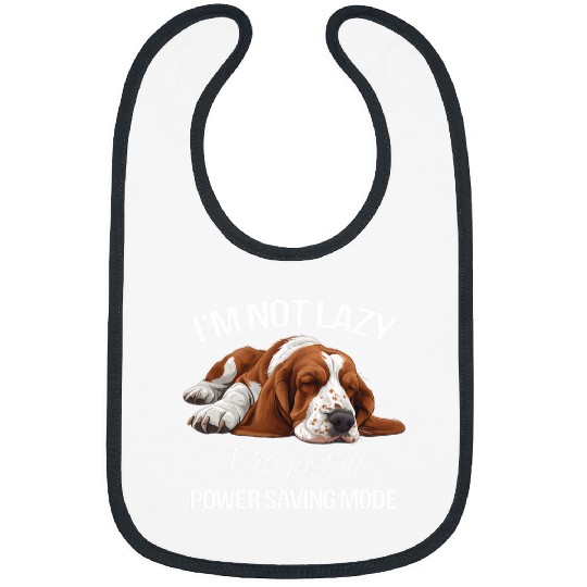 Basset Hound Pet Breed Dog Owner Power Saving Mode Bibs