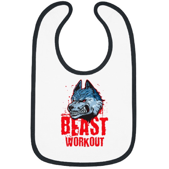 Coyote Mammal Beast Workout Bodybuilding Gym Mma Motivation Quote Bibs